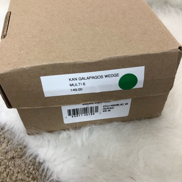 NWB Kaanas Galapagos Espadrille Snake Skin Wedge - Picture 10 of 10